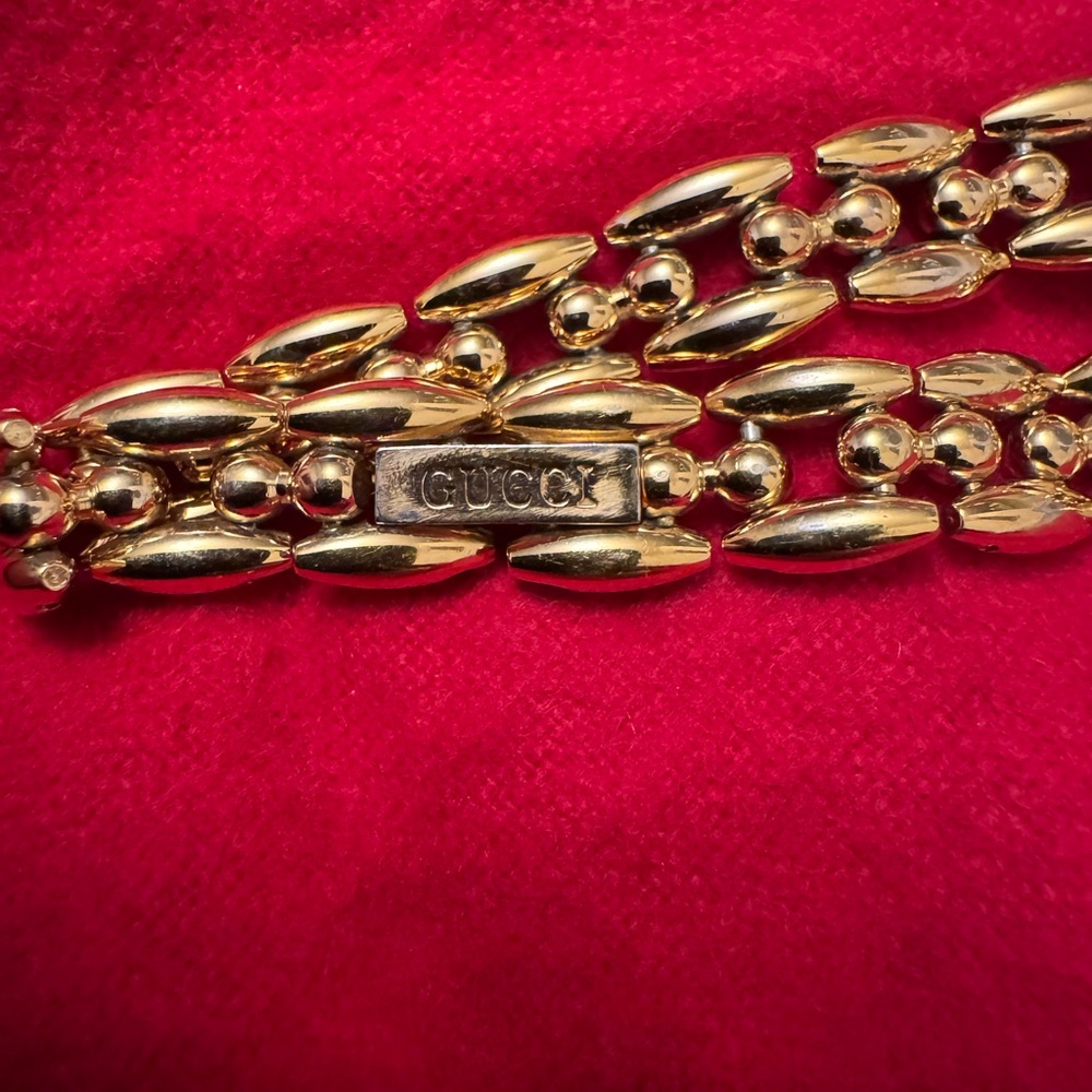 Gucci Gold Watch with Blue Bezel and Extra Bezels - Picture 3 of 8